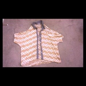 Open shoulder blouse